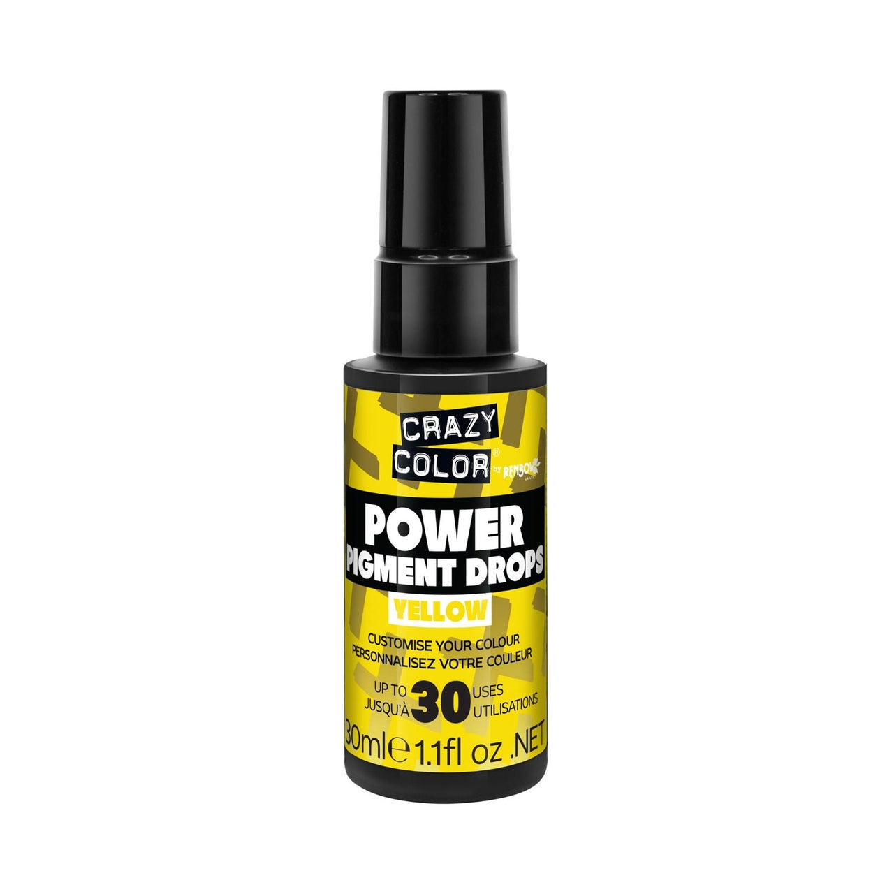 Crazy Colour Power Pure Pigment Drops - Yellow 30ml