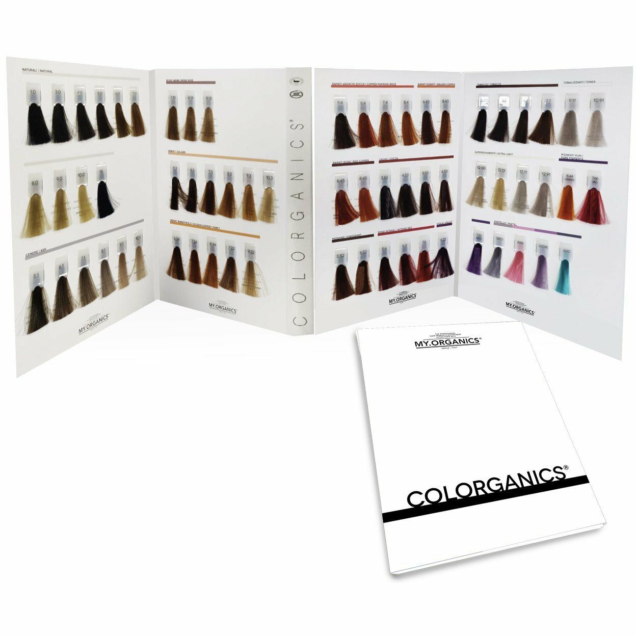 Colorganics Shade Chart