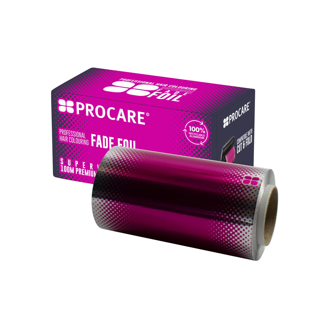 Procare 120mm x 100m Hair foil Pink
