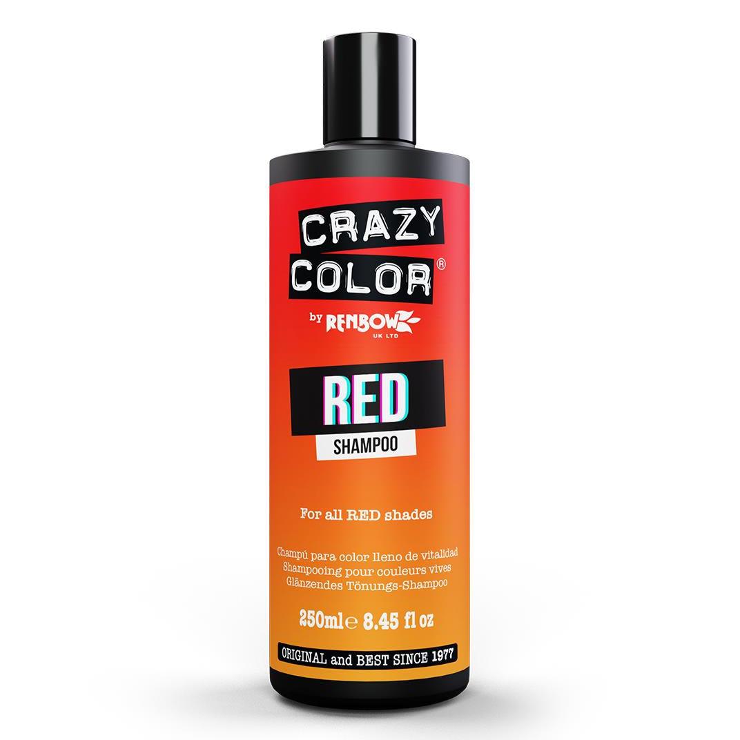 Crazy Colour Vibrant Colour Shampoo - Red 250ml