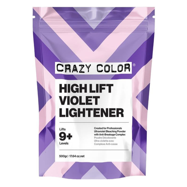 Crazy Colour High Lift Violet Lightener Powder Bleach 500g